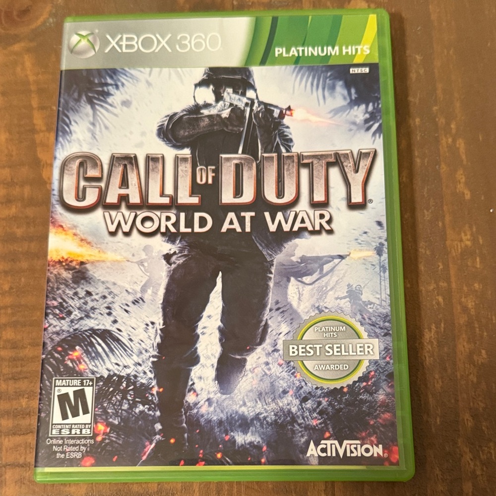 Xbox 360 Call of Duty World at War Game